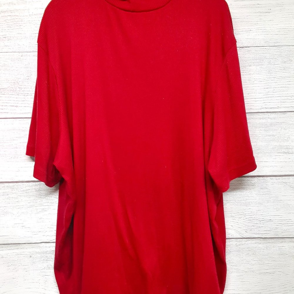 Only Necessities Mock Turtle Short Sleeve Top